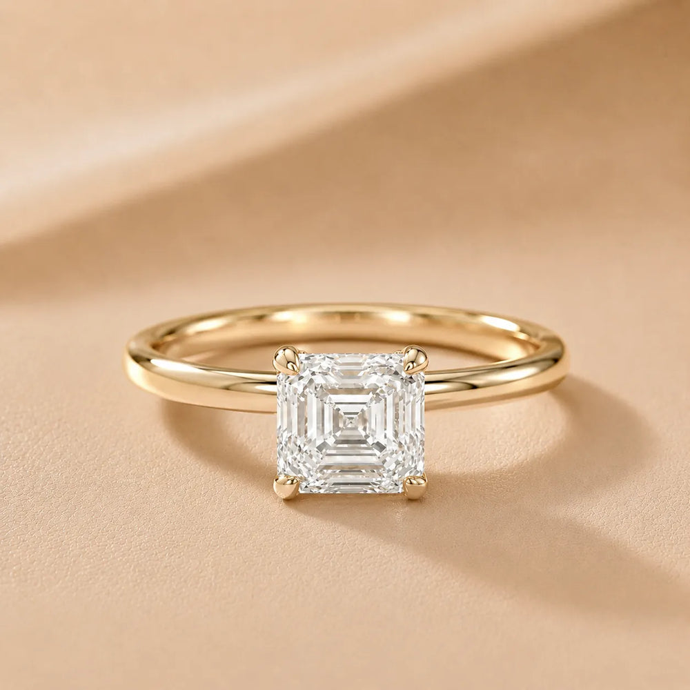 Charlotte Charm Solitaire Round Diamond Engagement Ring