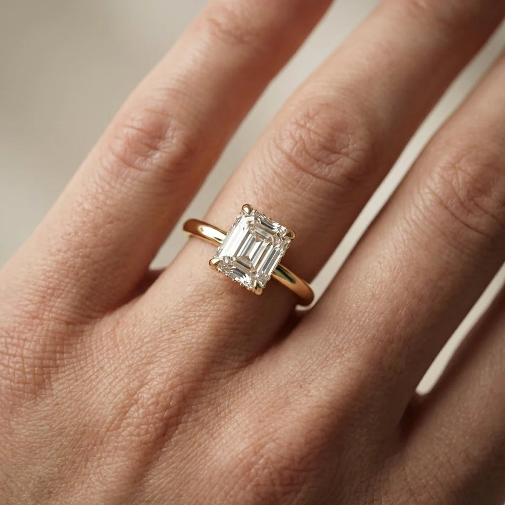 Charlotte Charm Solitaire Round Diamond Engagement Ring