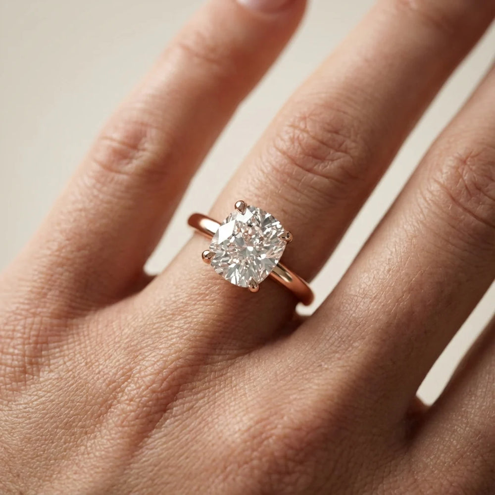 Charlotte Charm Solitaire Round Diamond Engagement Ring