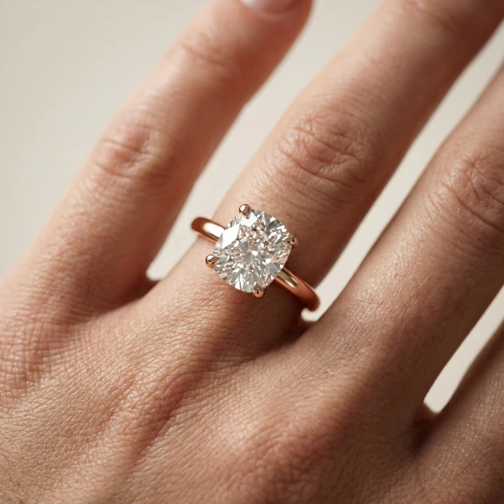 Charlotte Charm Solitaire Round Diamond Engagement Ring