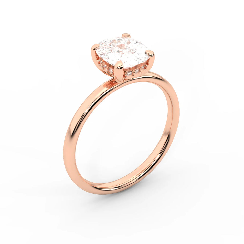 Charlotte Charm Solitaire Round Diamond Engagement Ring