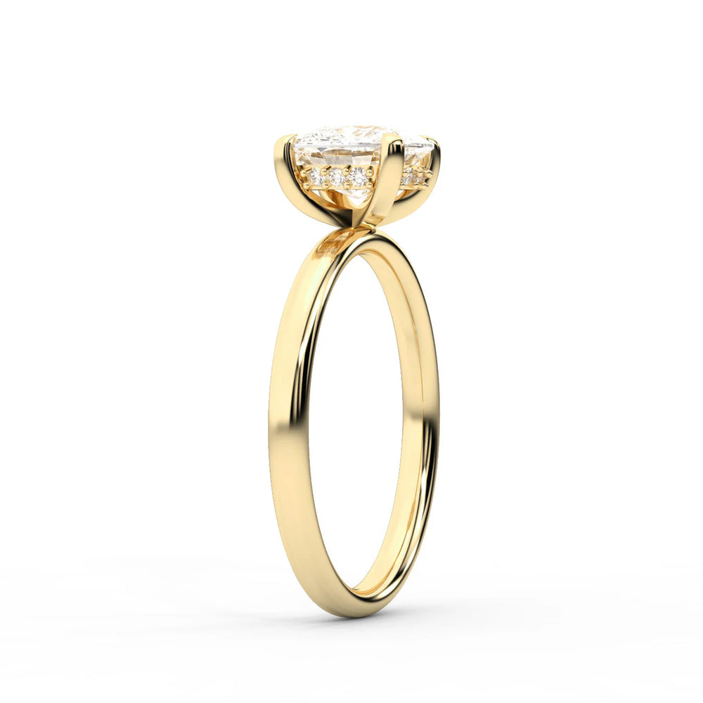 Charlotte Charm Solitaire Round Diamond Engagement Ring