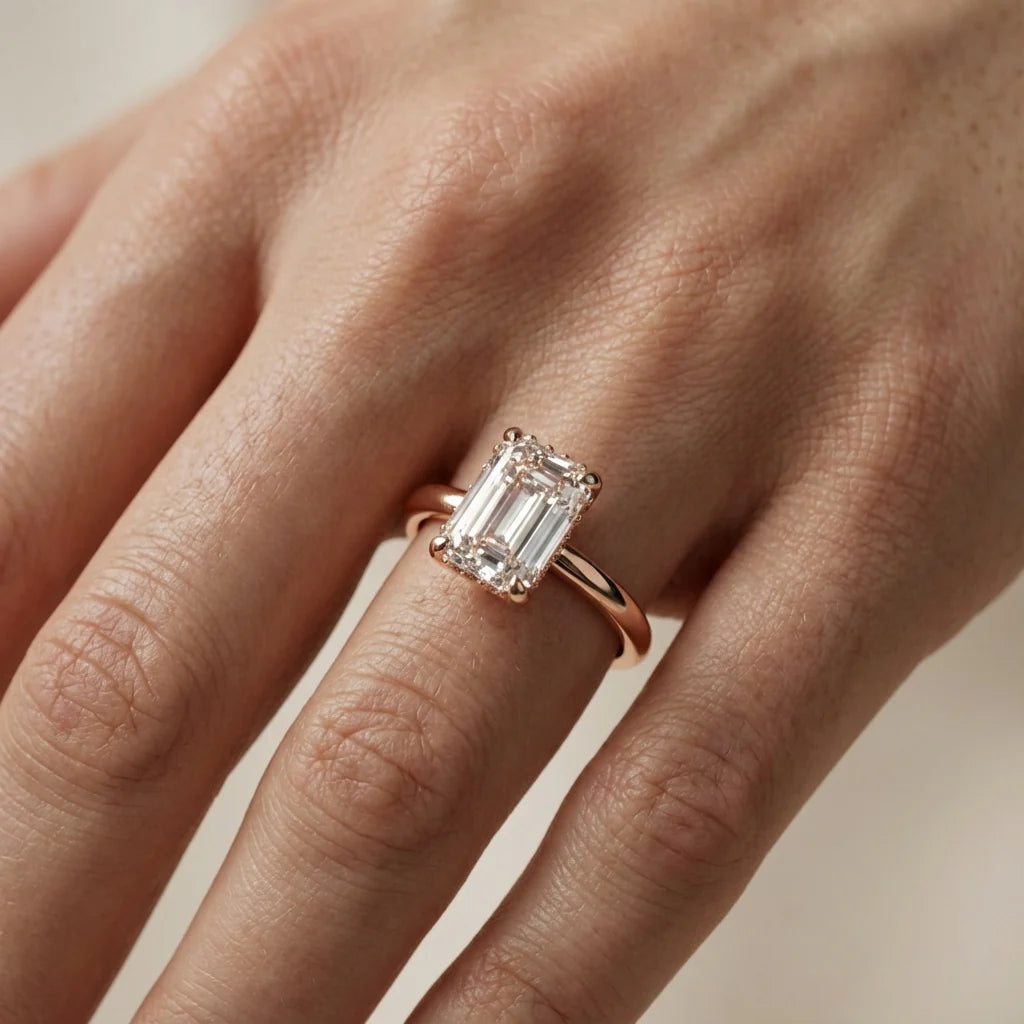 Charlotte Charm Solitaire Round Diamond Engagement Ring