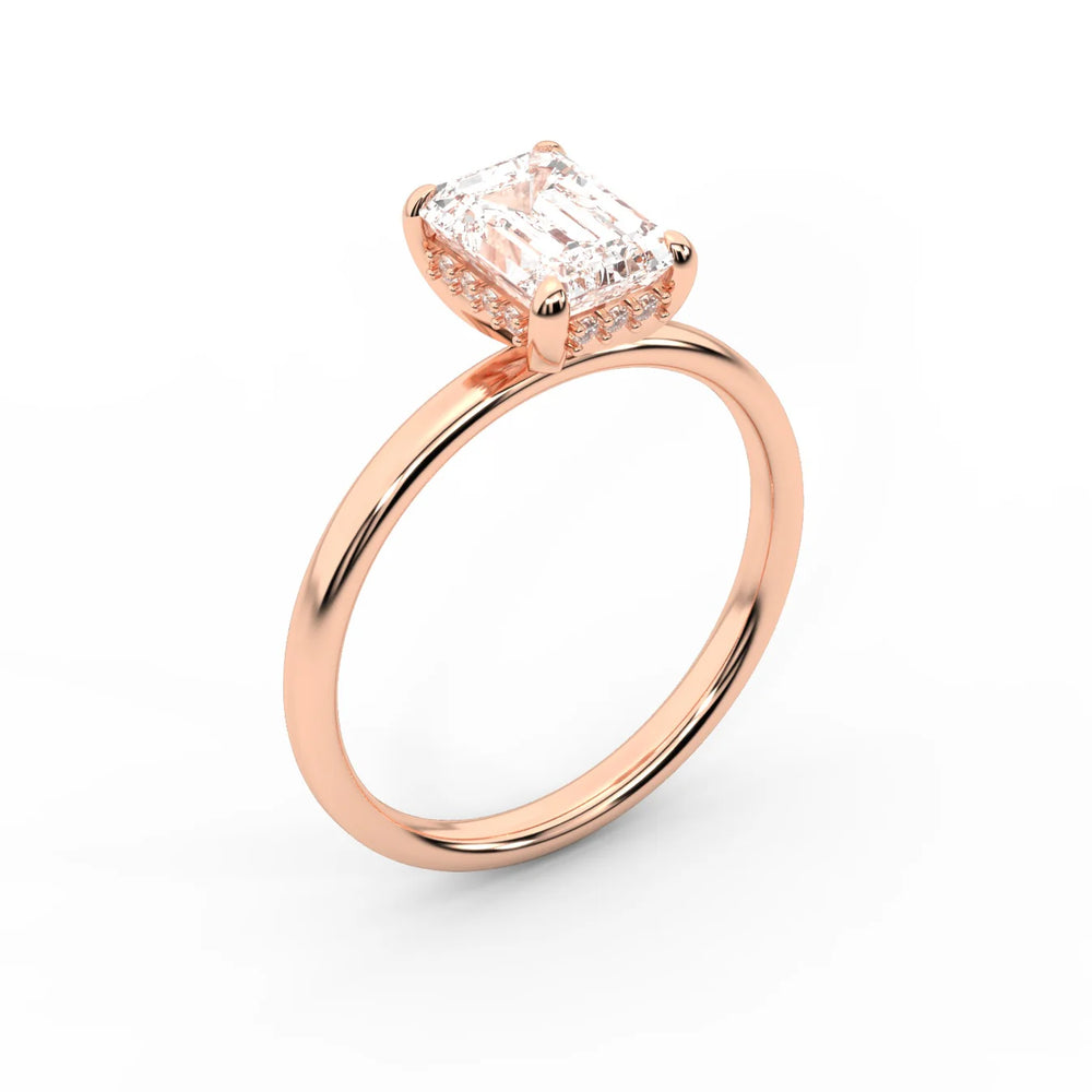 Charlotte Charm Solitaire Round Diamond Engagement Ring