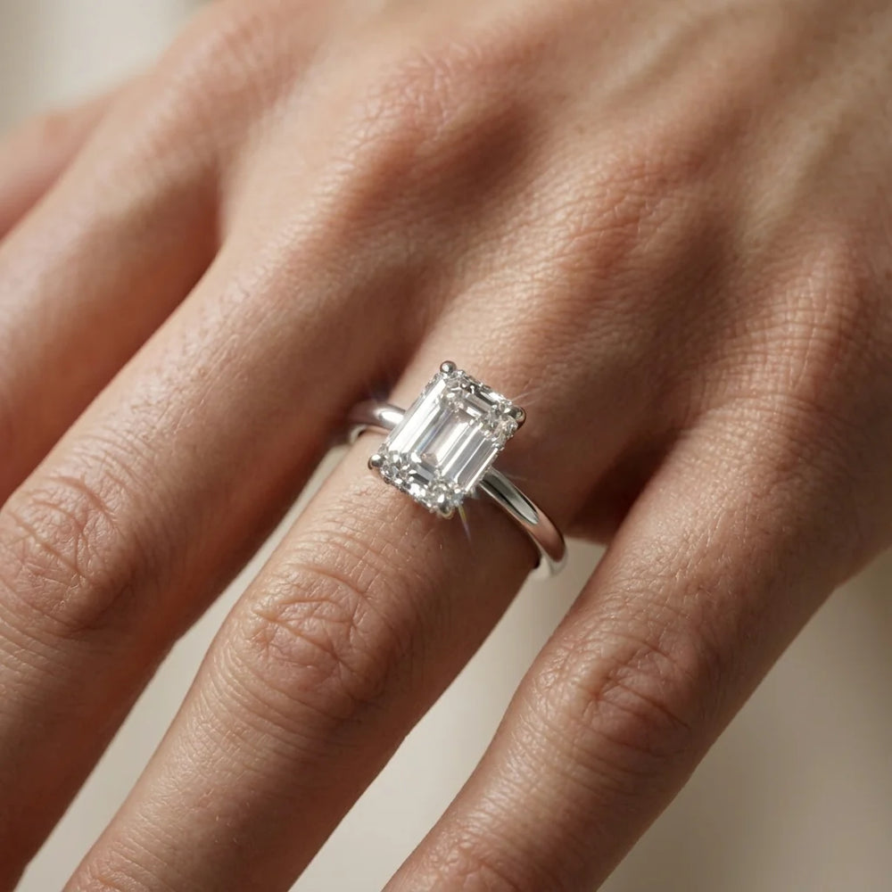 Charlotte Charm Solitaire Round Diamond Engagement Ring