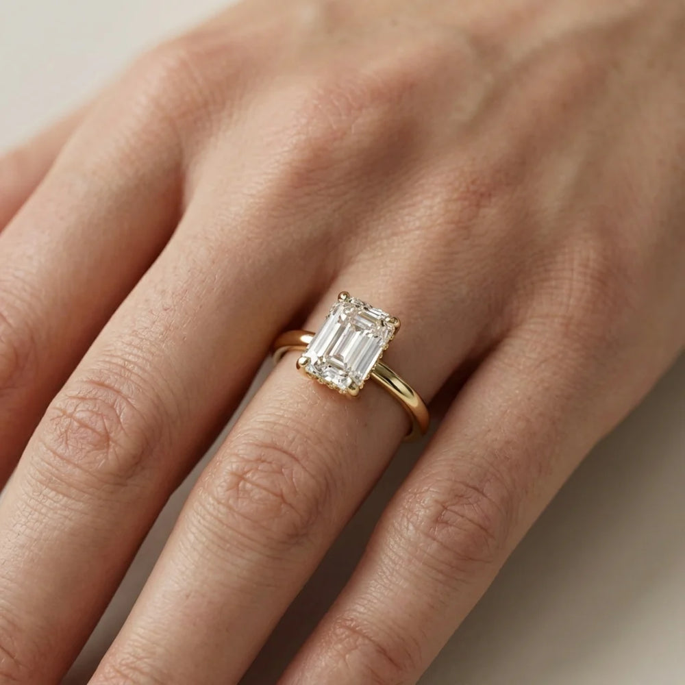 Charlotte Charm Solitaire Round Diamond Engagement Ring