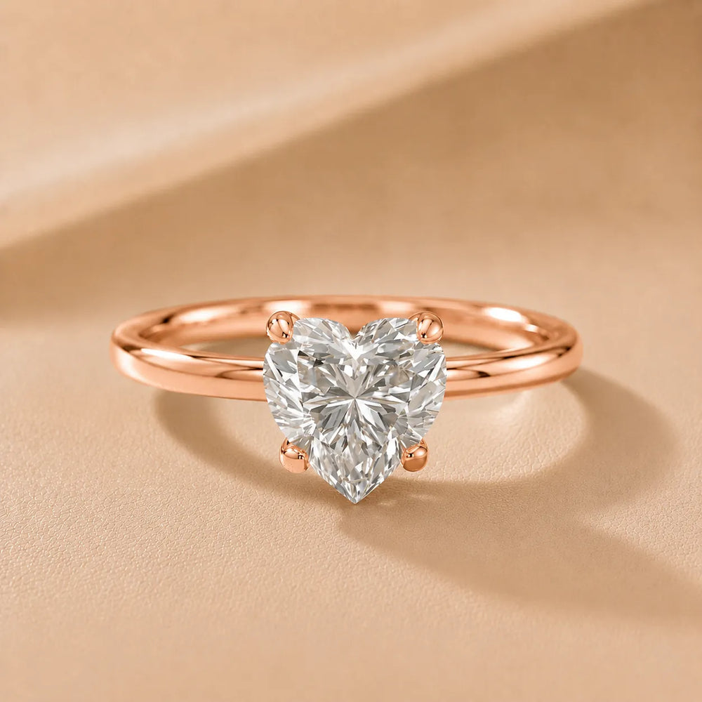 Charlotte Charm Solitaire Round Diamond Engagement Ring