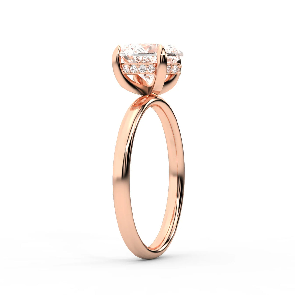 Charlotte Charm Solitaire Round Diamond Engagement Ring