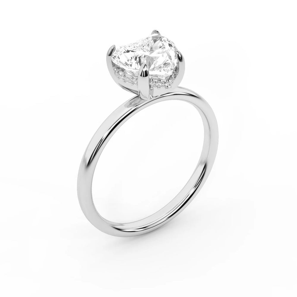 Charlotte Charm Solitaire Round Diamond Engagement Ring
