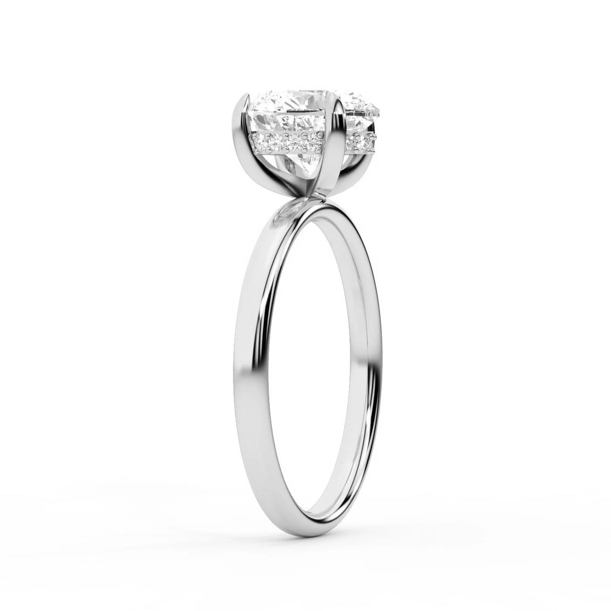 Charlotte Charm Solitaire Round Diamond Engagement Ring