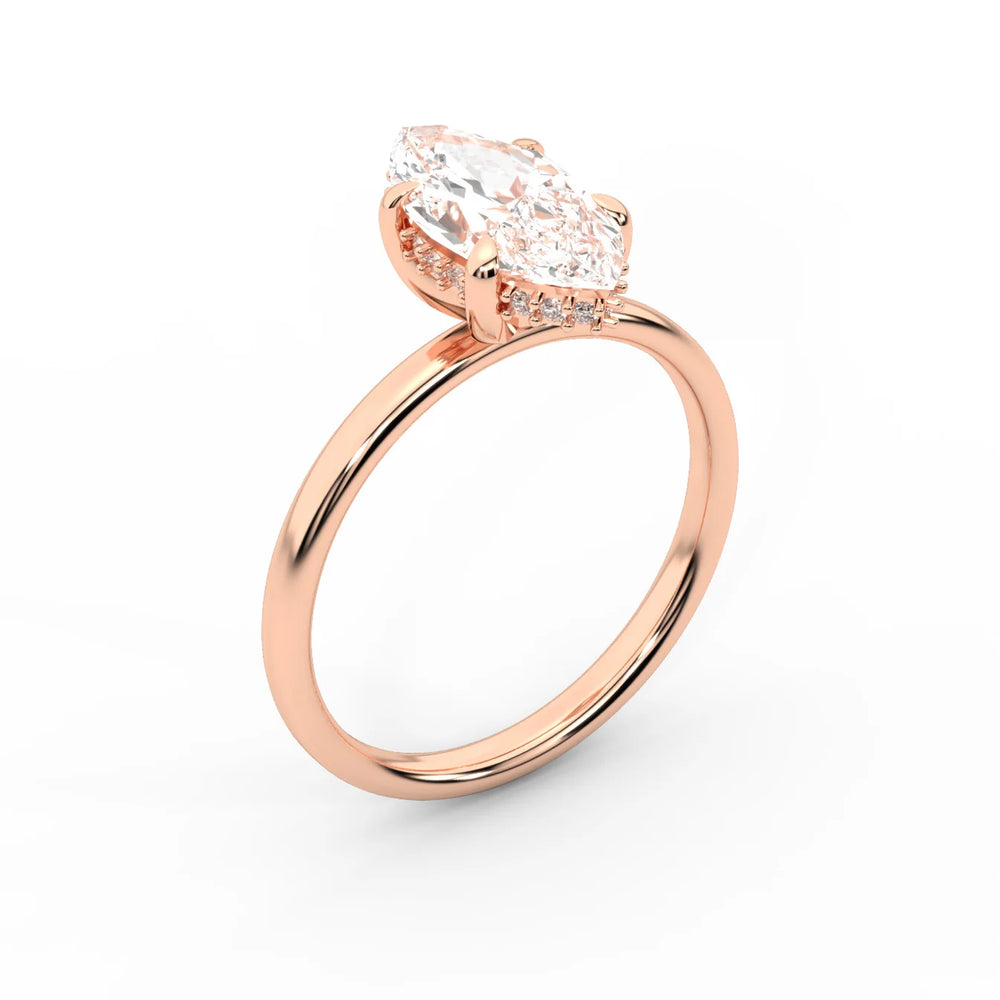 Charlotte Charm Solitaire Round Diamond Engagement Ring