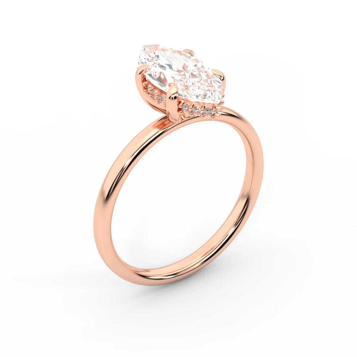 Charlotte Charm Solitaire Round Diamond Engagement Ring