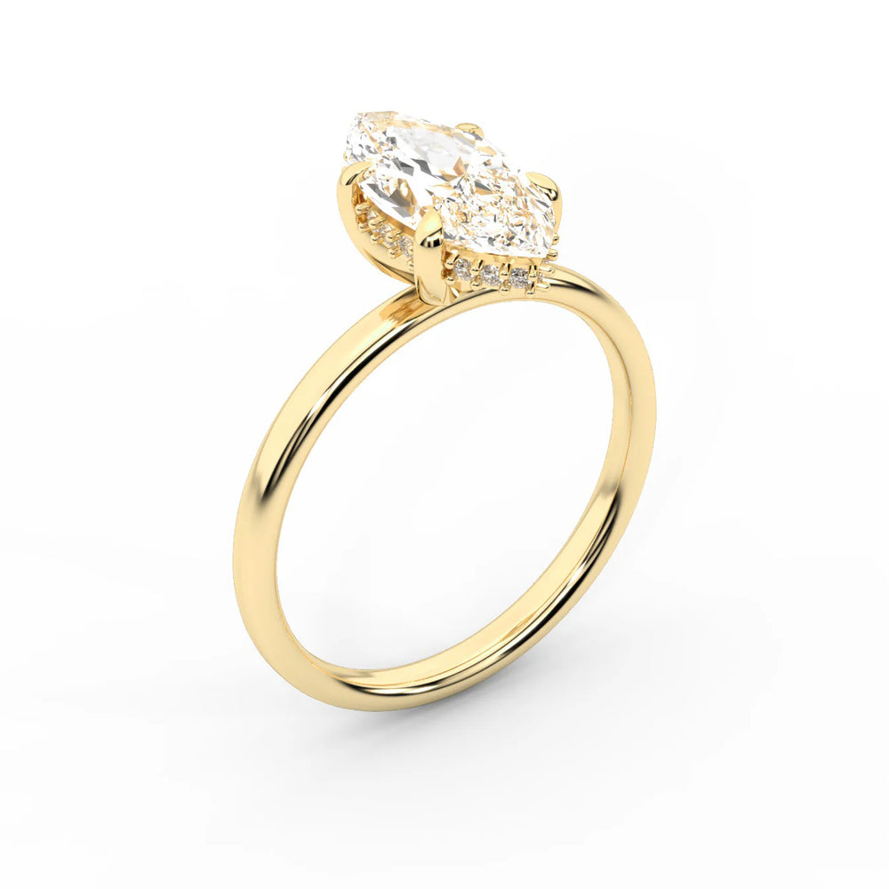 Charlotte Charm Solitaire Round Diamond Engagement Ring