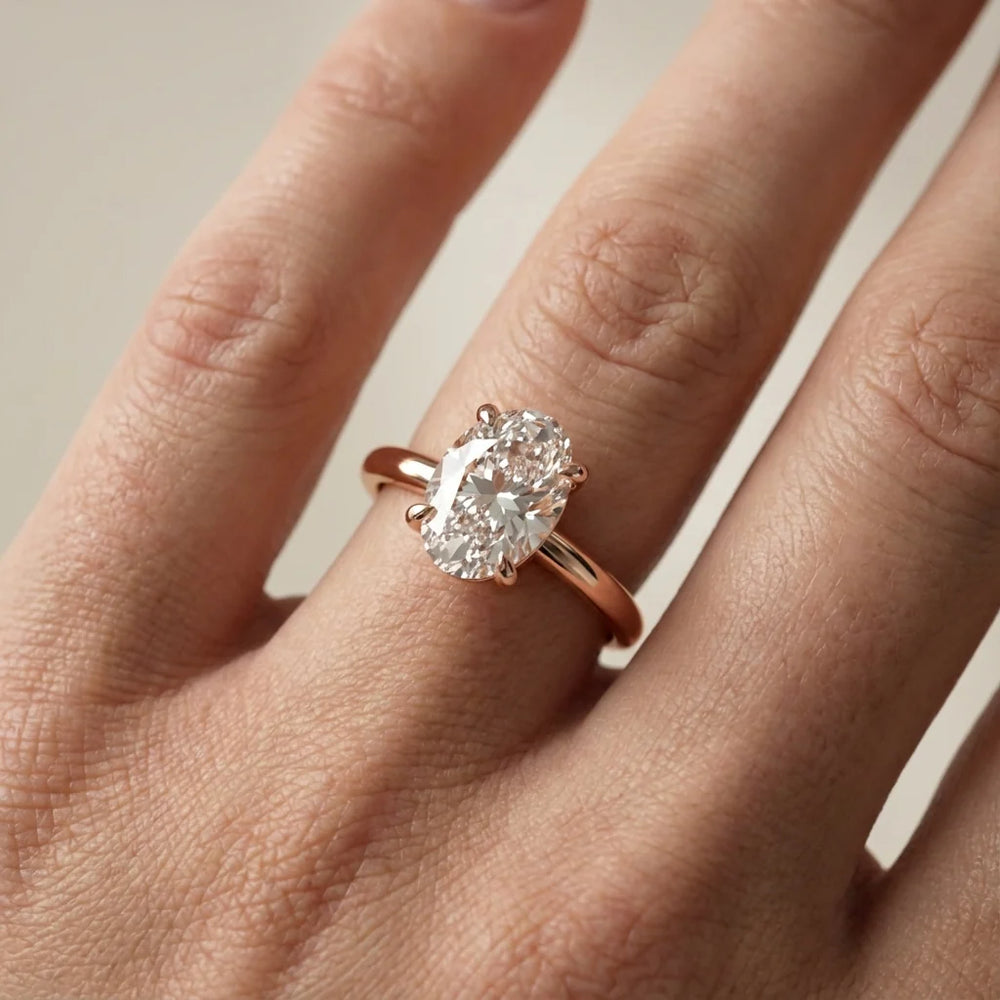 Charlotte Charm Solitaire Round Diamond Engagement Ring