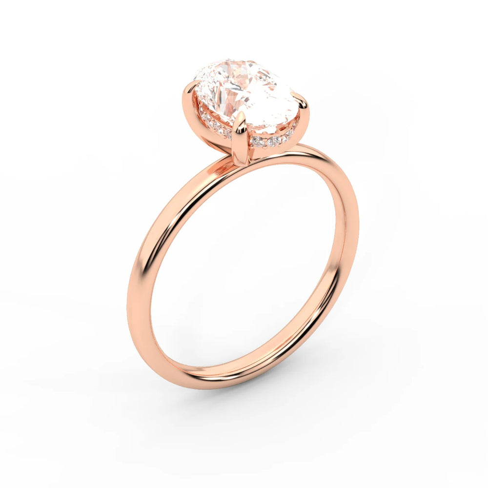Charlotte Charm Solitaire Round Diamond Engagement Ring