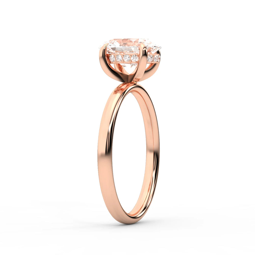 Charlotte Charm Solitaire Round Diamond Engagement Ring