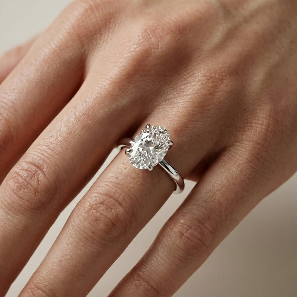 Charlotte Charm Solitaire Round Diamond Engagement Ring