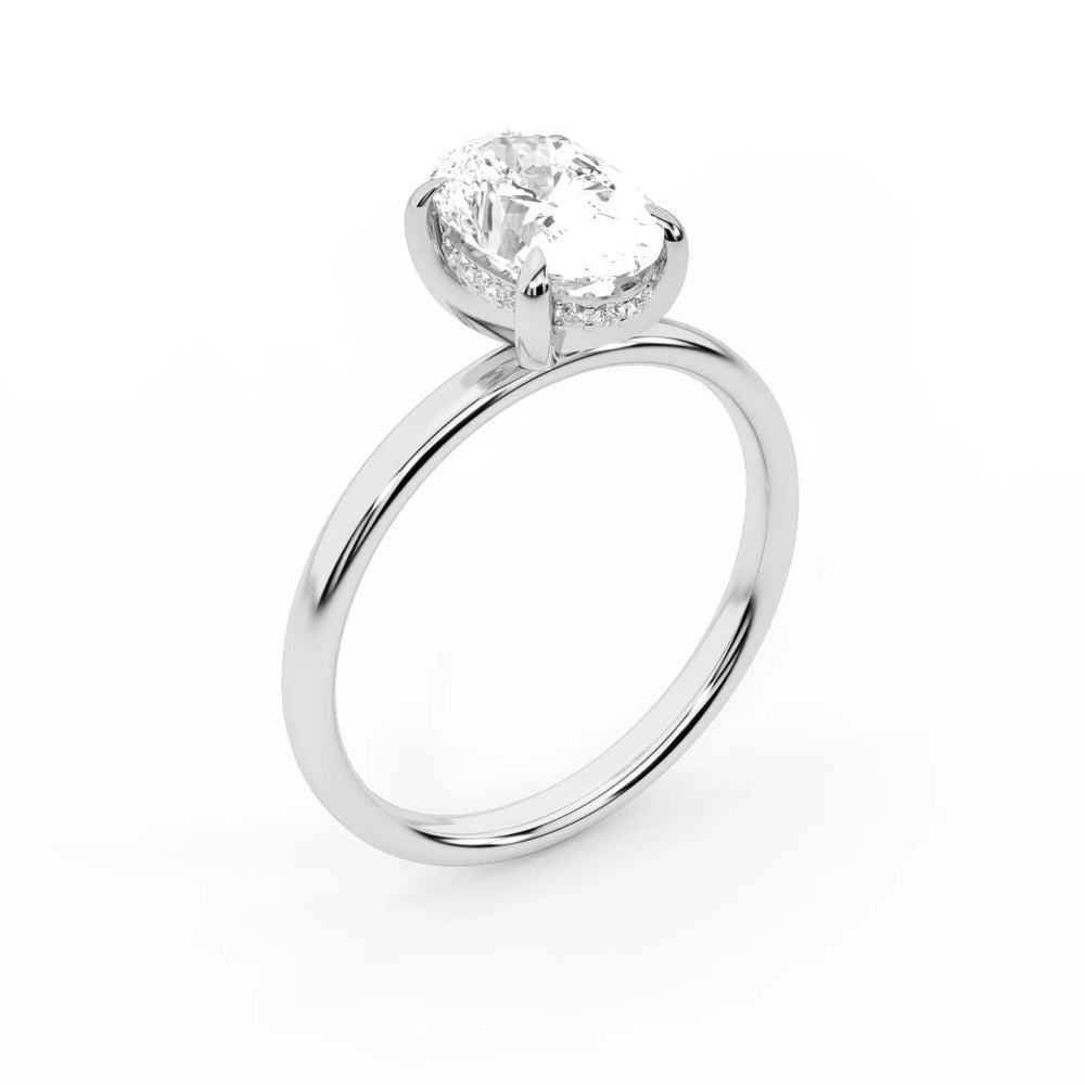 Charlotte Charm Solitaire Round Diamond Engagement Ring