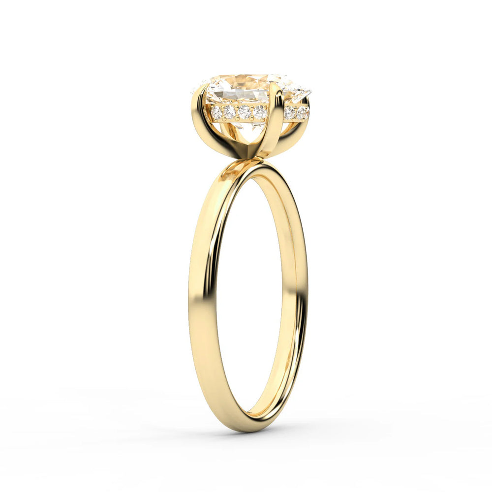 Charlotte Charm Solitaire Round Diamond Engagement Ring