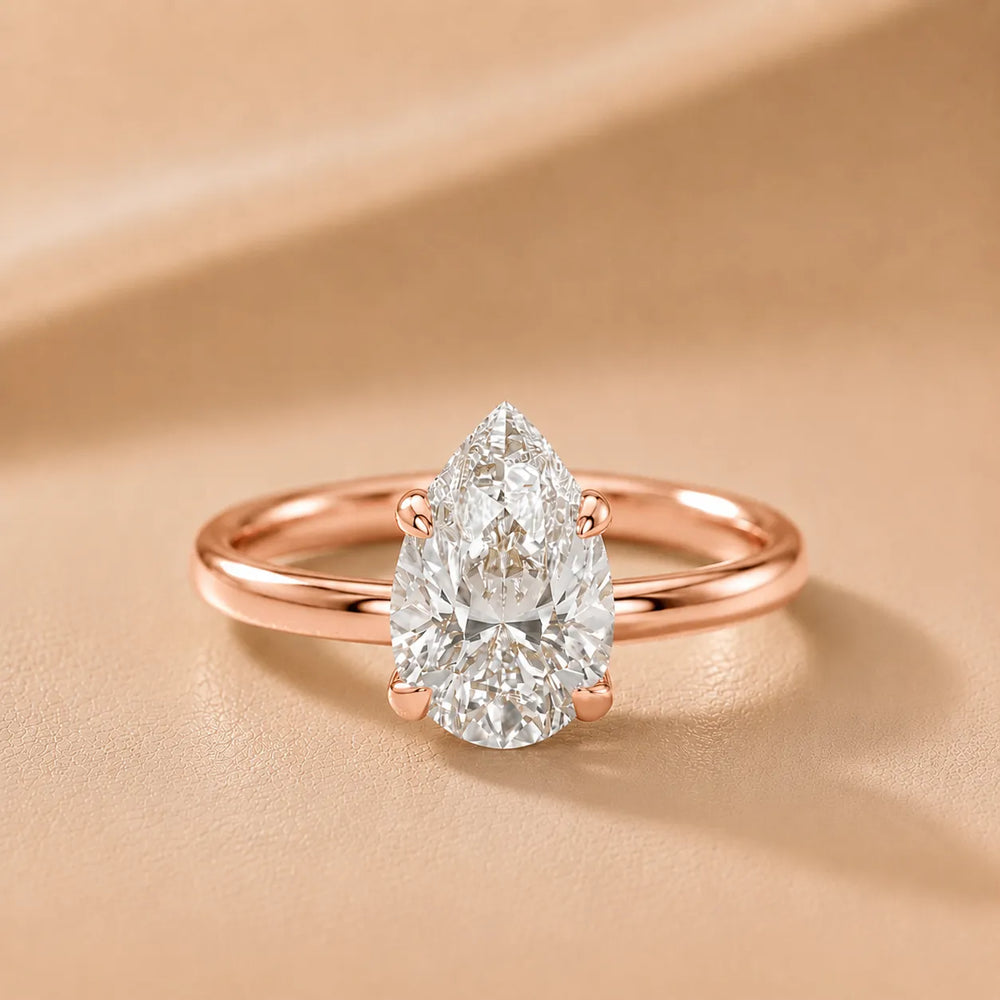 Charlotte Charm Solitaire Round Diamond Engagement Ring