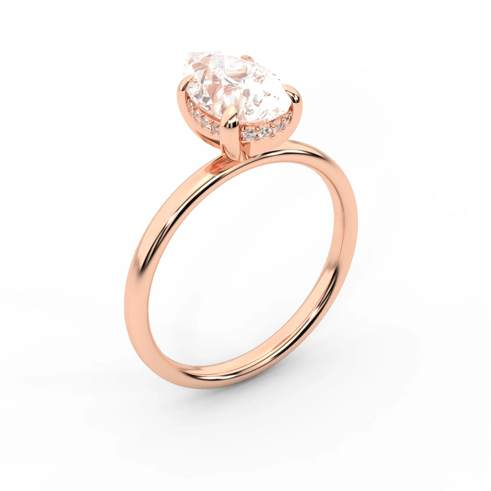 Charlotte Charm Solitaire Round Diamond Engagement Ring