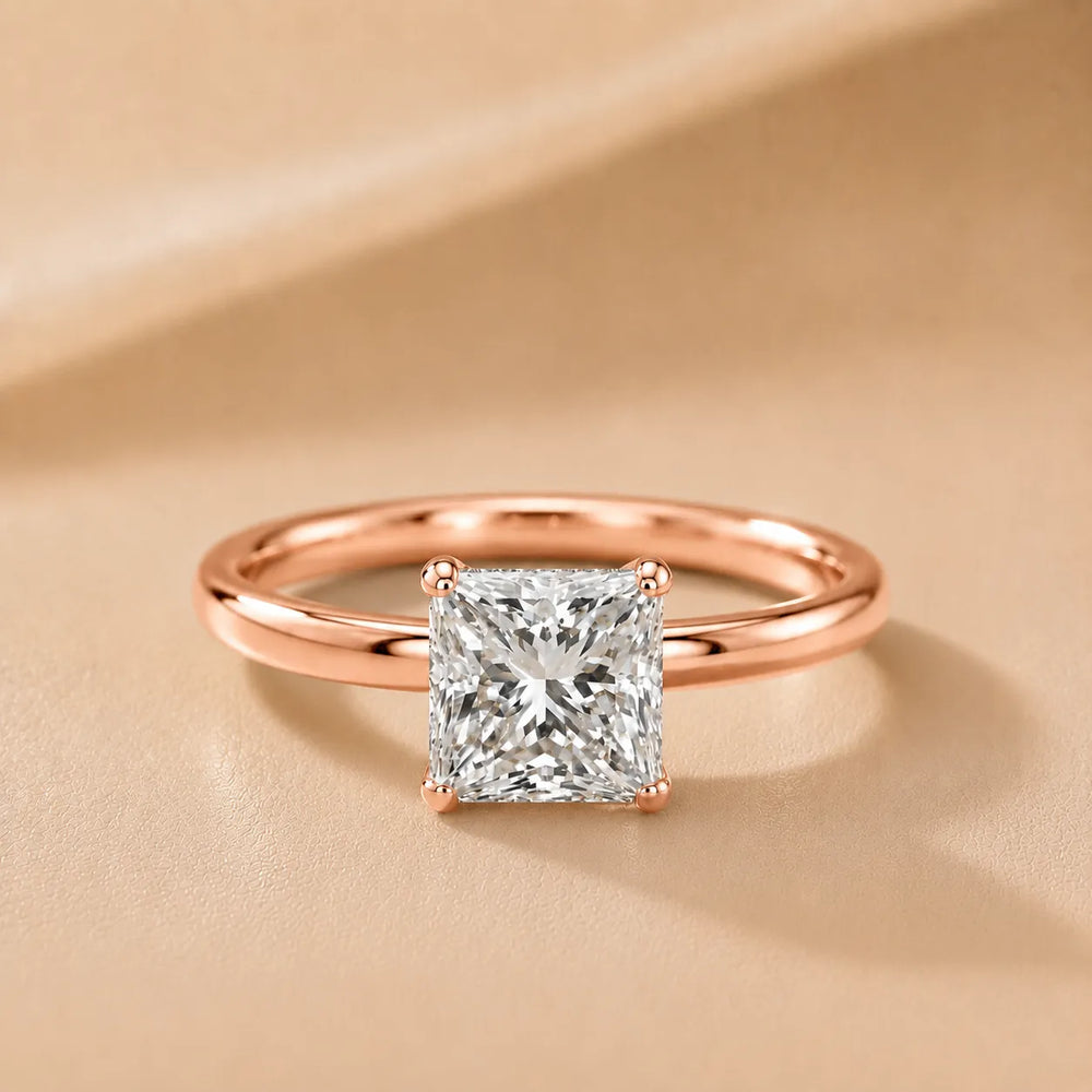 Charlotte Charm Solitaire Round Diamond Engagement Ring