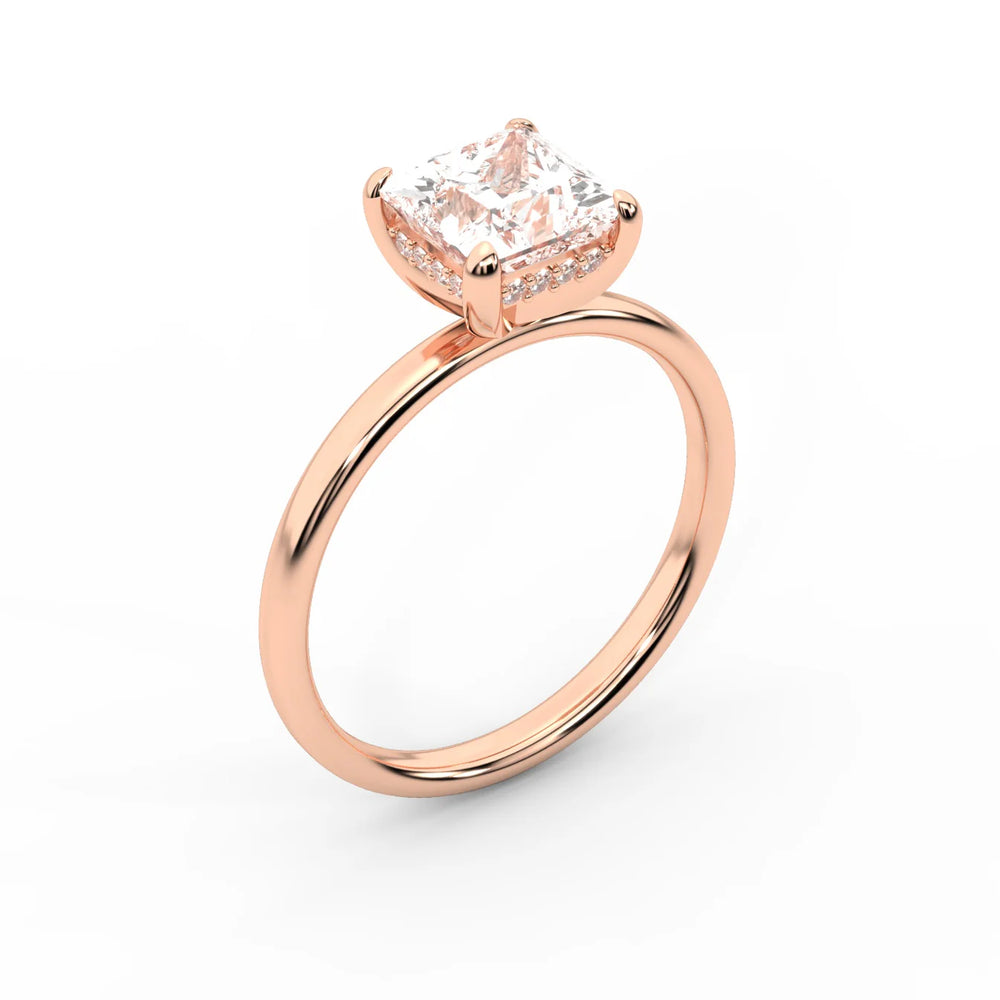 Charlotte Charm Solitaire Round Diamond Engagement Ring