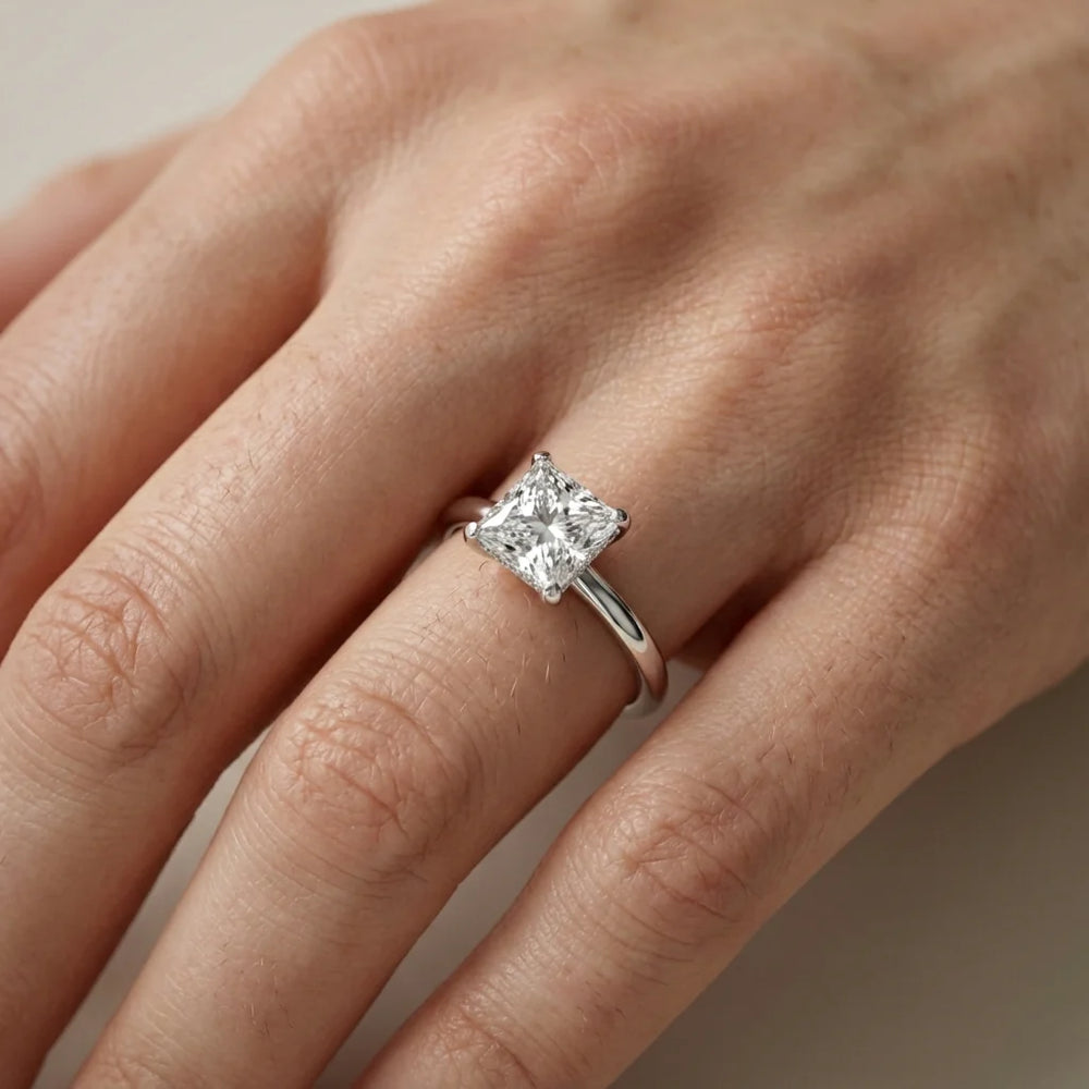 Charlotte Charm Solitaire Round Diamond Engagement Ring
