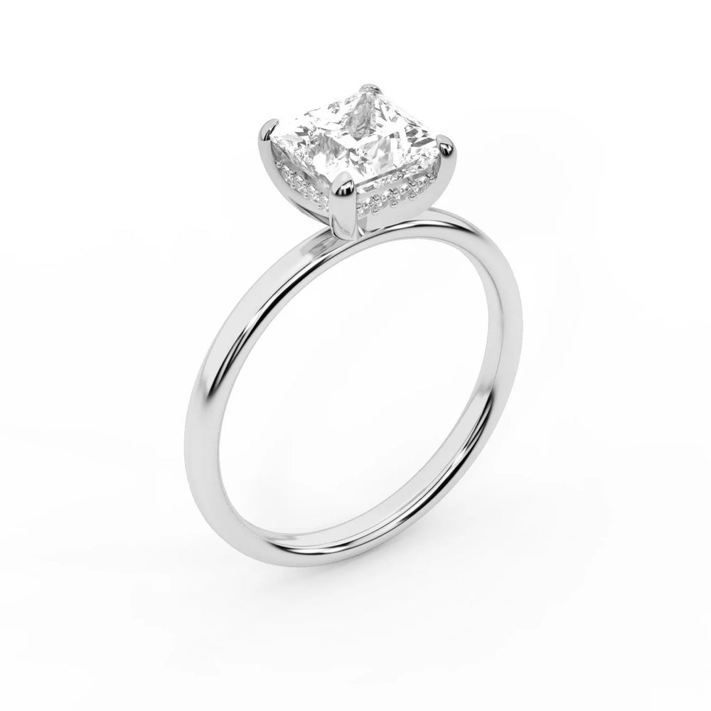 Charlotte Charm Solitaire Round Diamond Engagement Ring