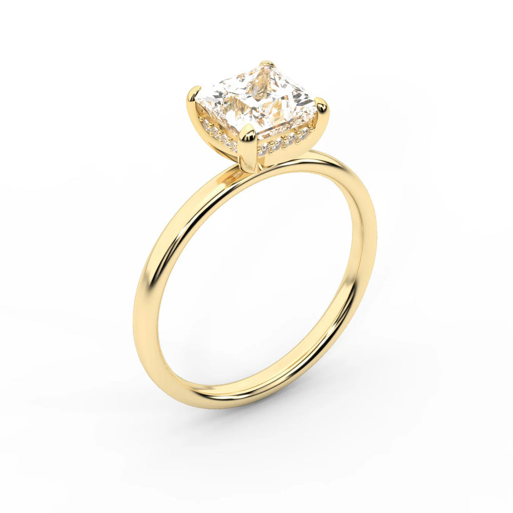 Charlotte Charm Solitaire Round Diamond Engagement Ring