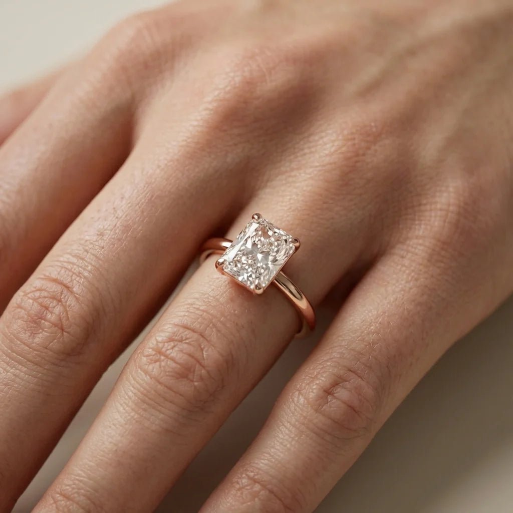 Charlotte Charm Solitaire Round Diamond Engagement Ring