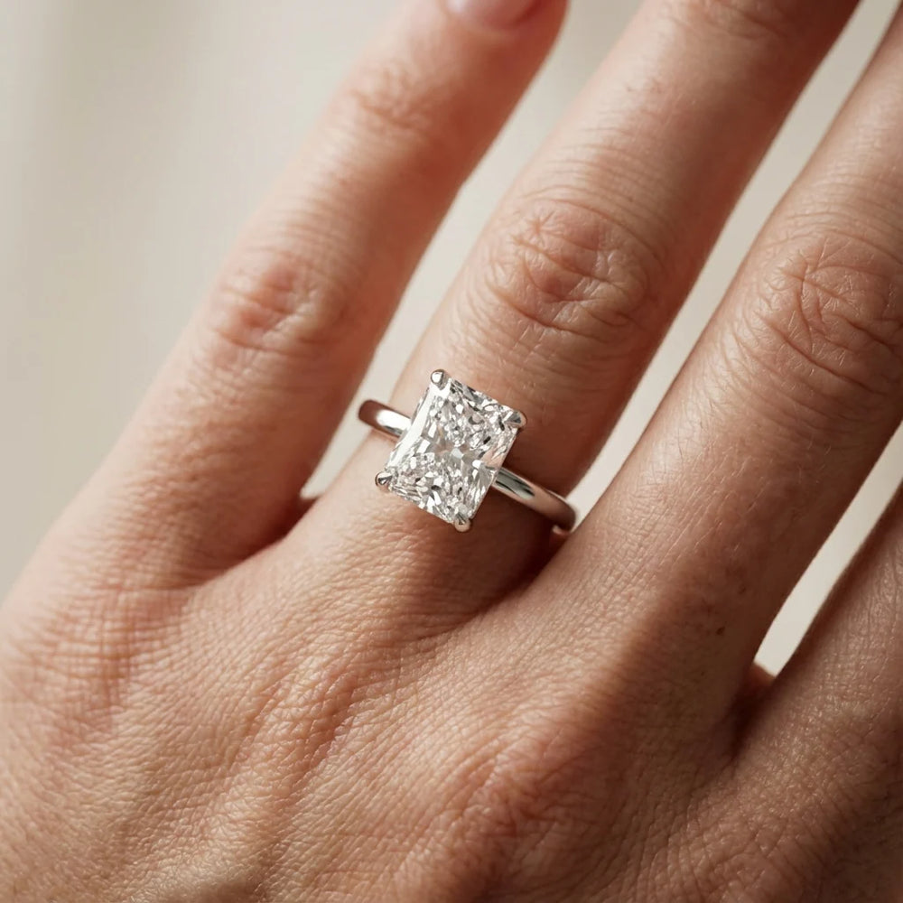 Charlotte Charm Solitaire Round Diamond Engagement Ring