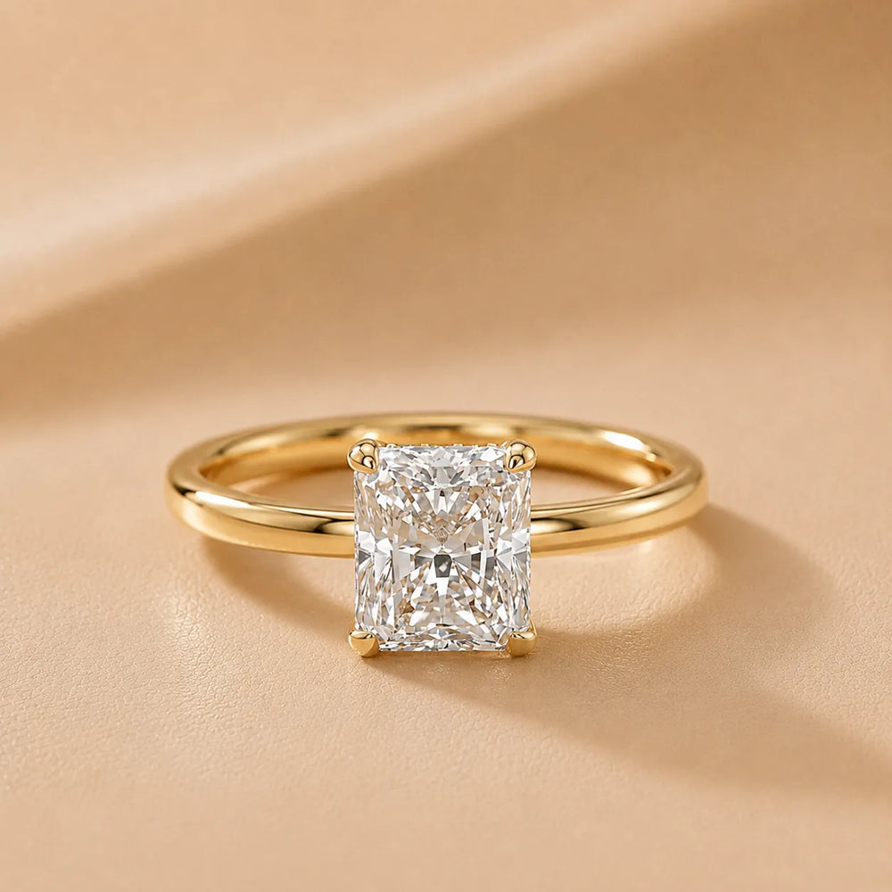 Charlotte Charm Solitaire Round Diamond Engagement Ring