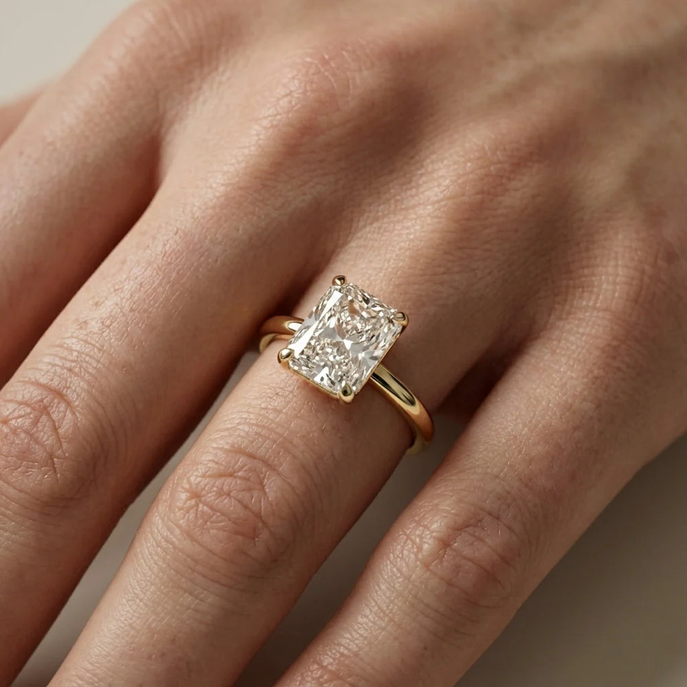 Charlotte Charm Solitaire Round Diamond Engagement Ring