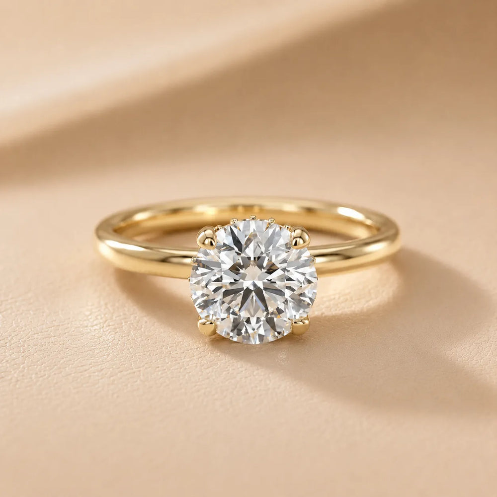 Charlotte Charm Solitaire Round Diamond Engagement Ring