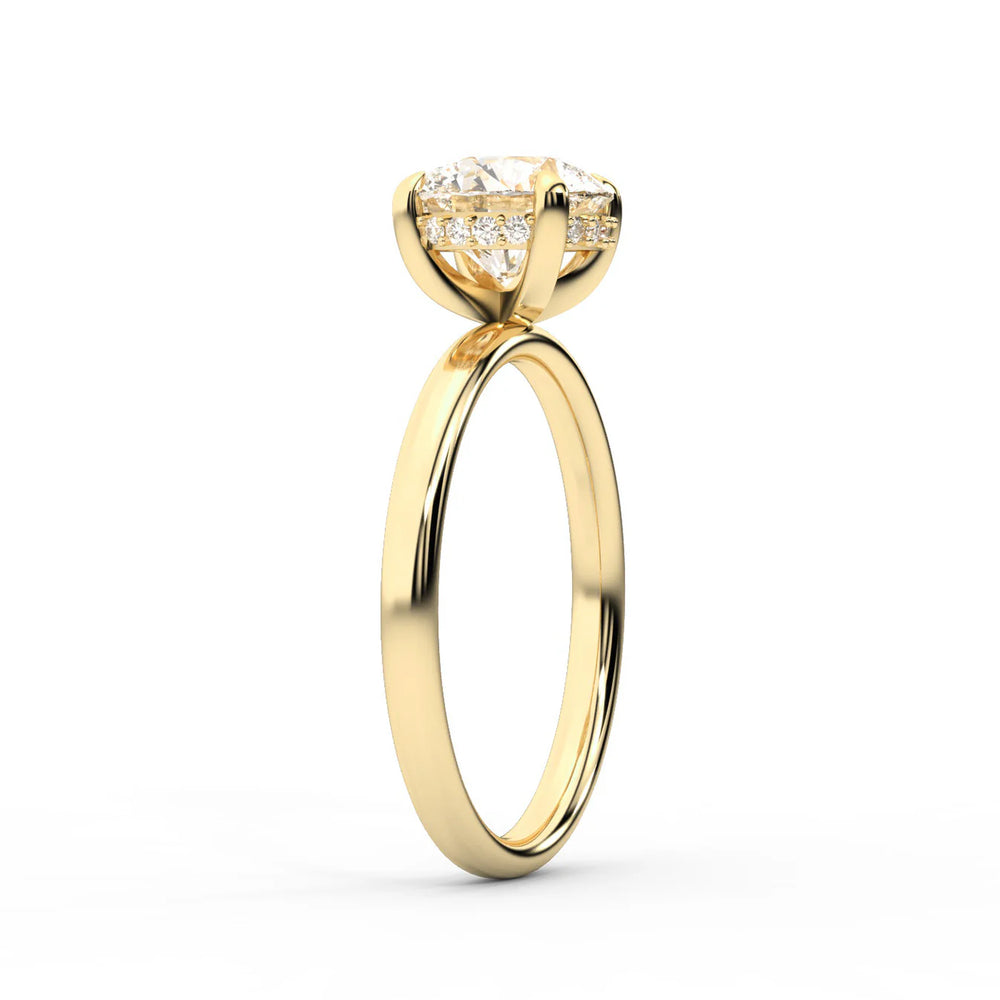 Charlotte Charm Solitaire Round Diamond Engagement Ring