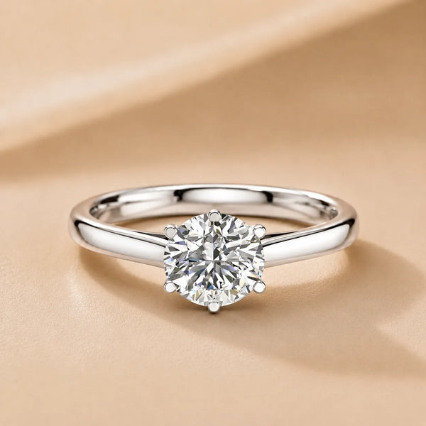 Classic Six-Prong Solitaire Ring