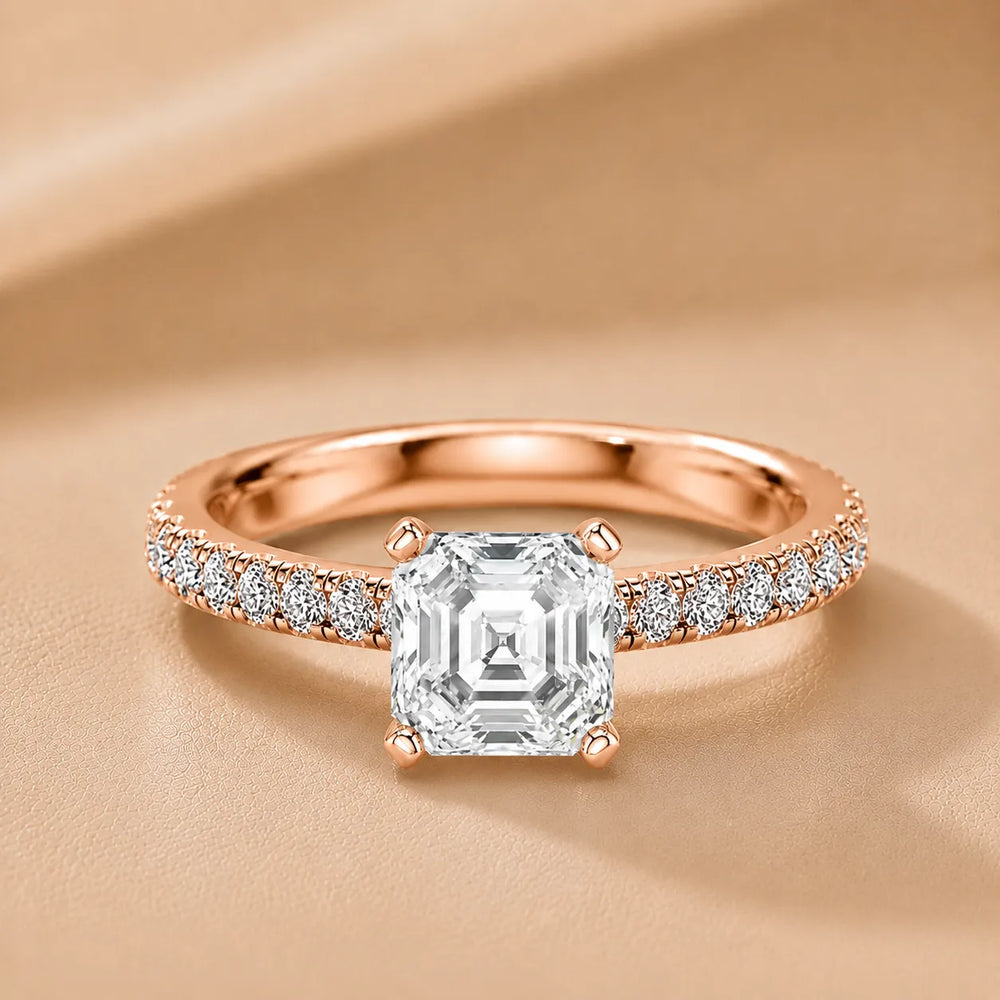 Classic Pavé Accent Engagement Ring