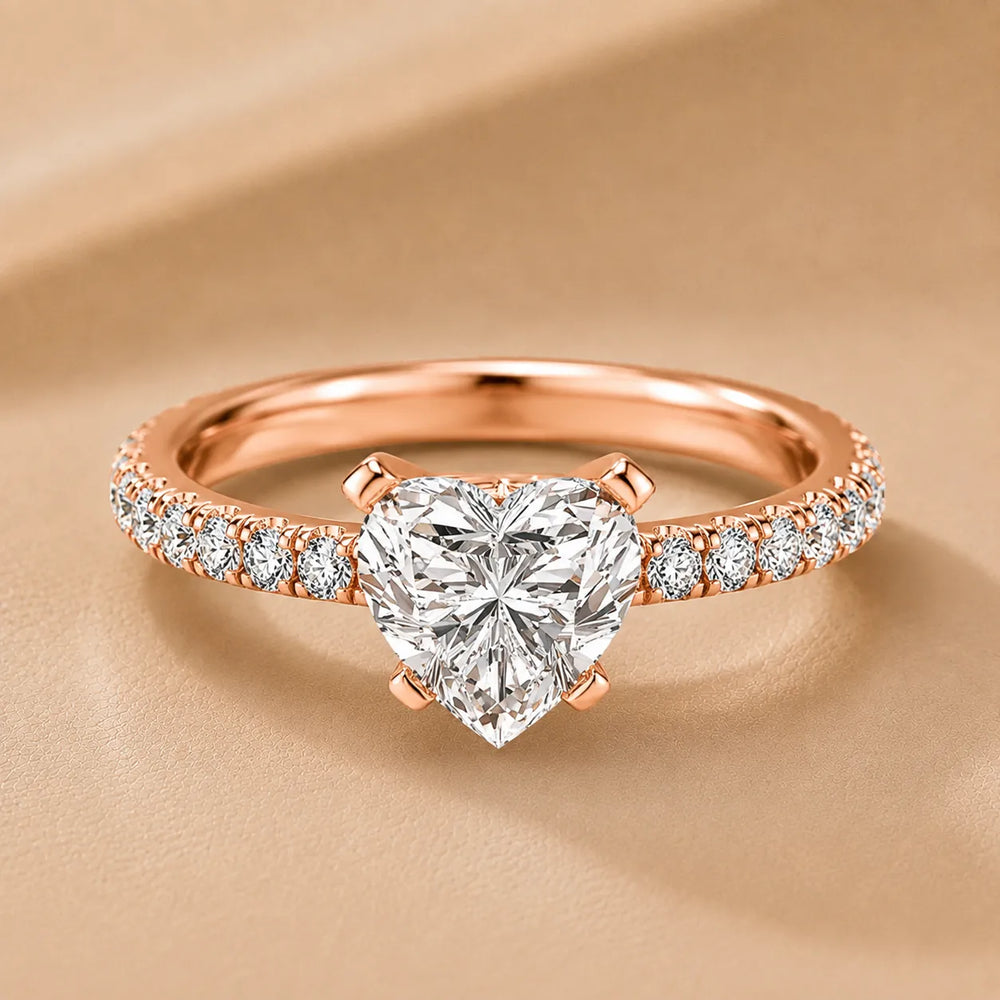 Classic Pavé Accent Engagement Ring