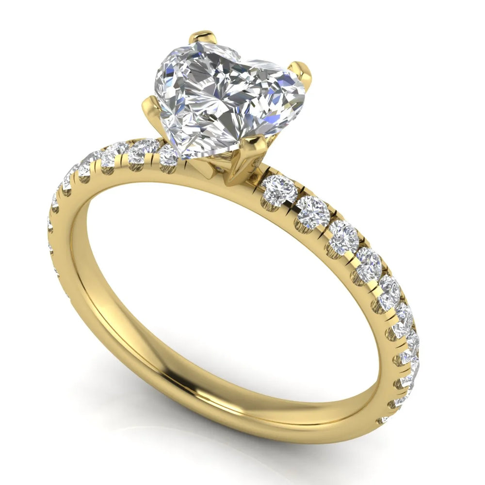 Classic Pavé Accent Engagement Ring