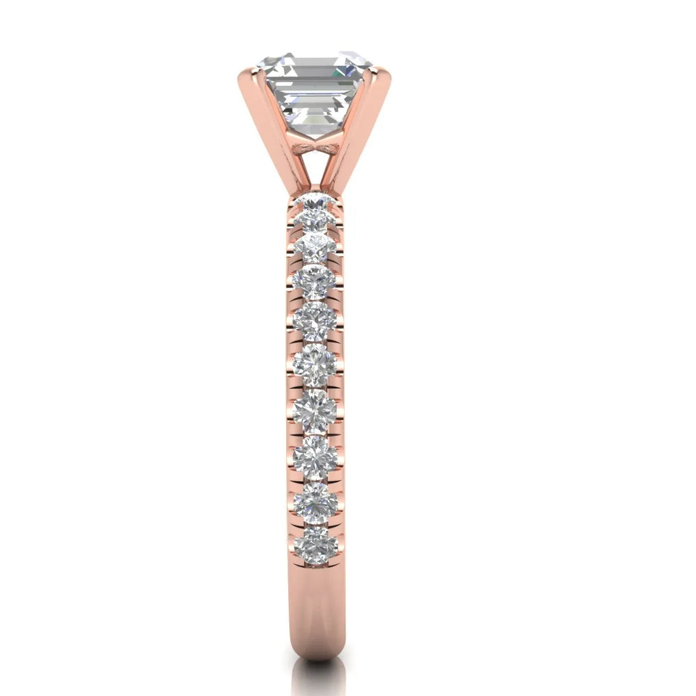 Classic Pavé Accent Engagement Ring