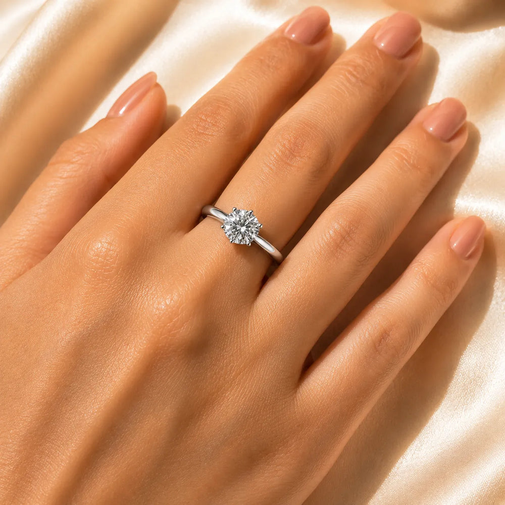 Classic Six-Prong Solitaire Ring