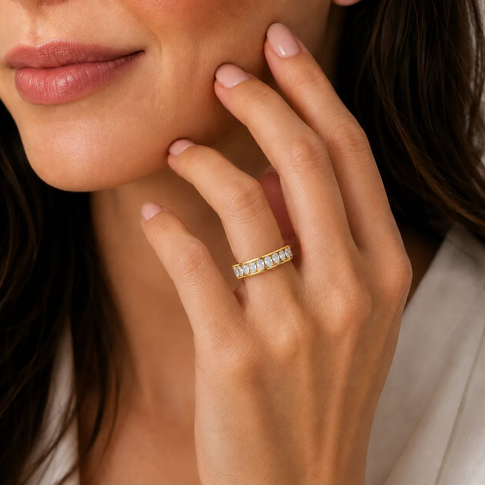 Classic Baguette Symphony Ring