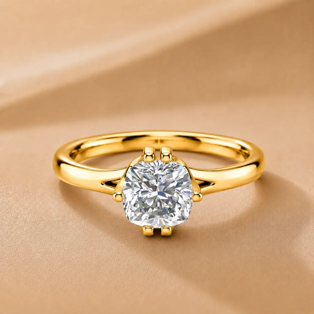 Contemporary Solitaire Engagement Ring