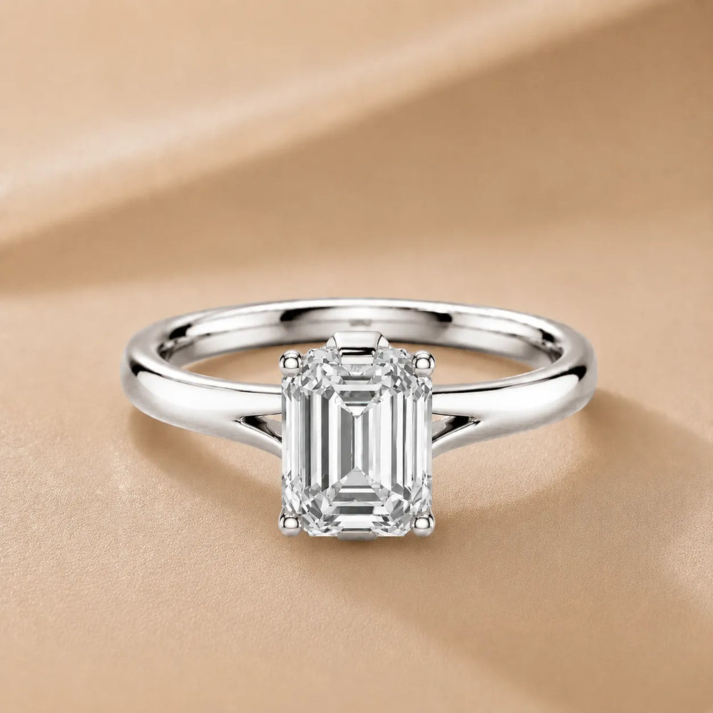 Contemporary Solitaire Engagement Ring