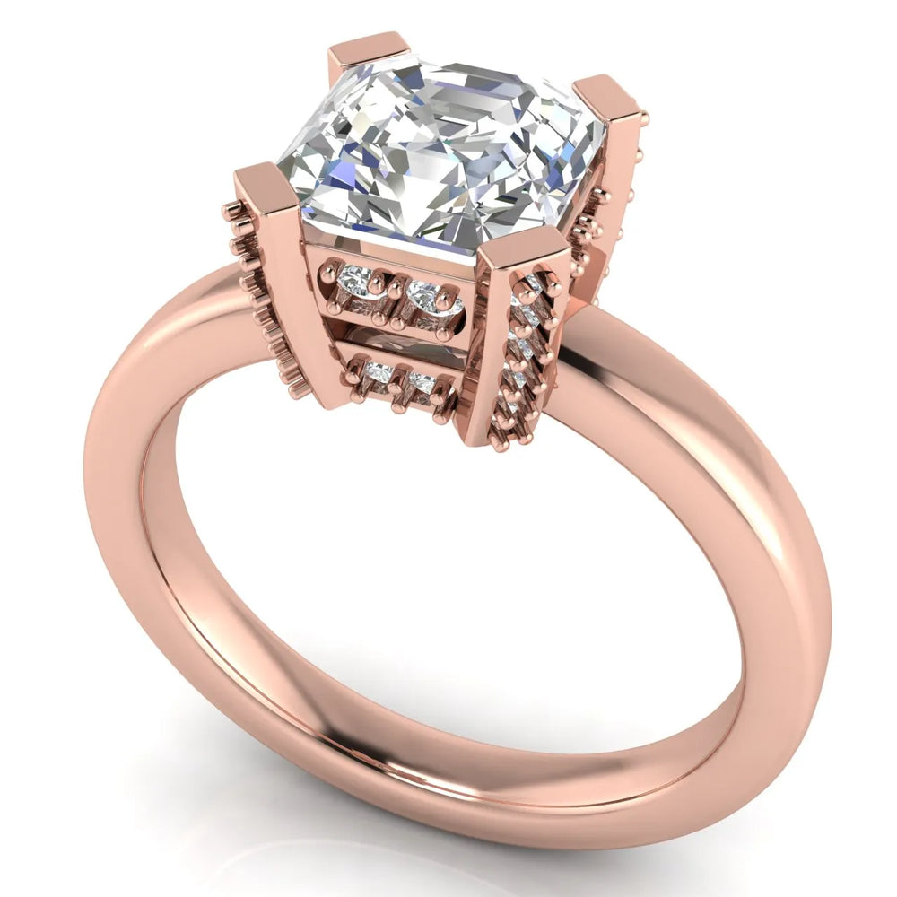 Elegant Solitaire Ring with Contemporary Prong Setting