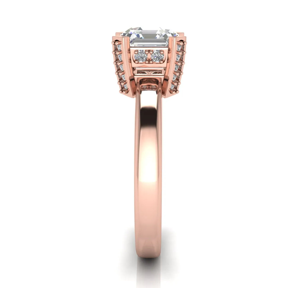 Elegant Solitaire Ring with Contemporary Prong Setting