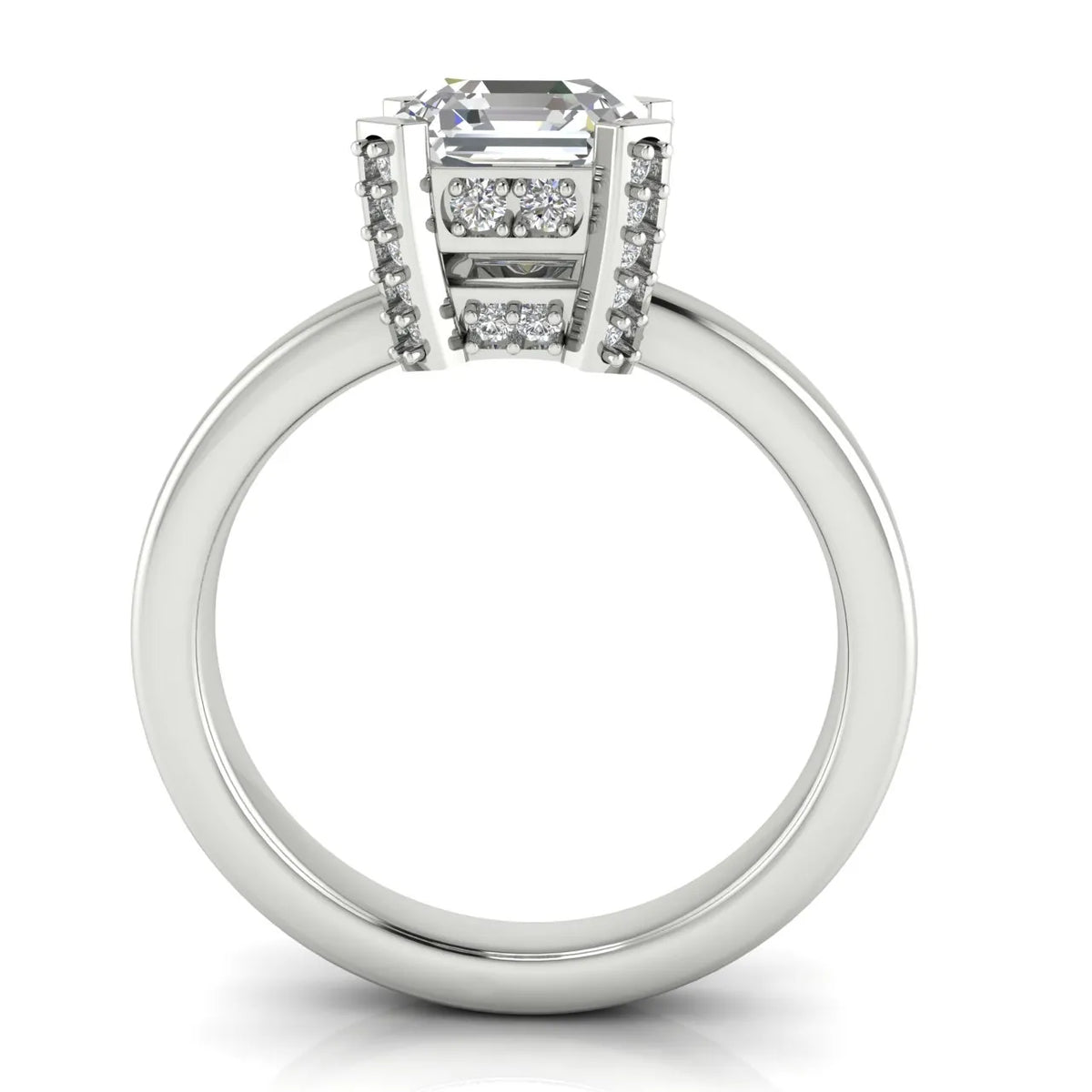 Elegant Solitaire Ring with Contemporary Prong Setting