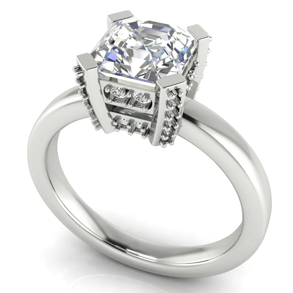 Elegant Solitaire Ring with Contemporary Prong Setting