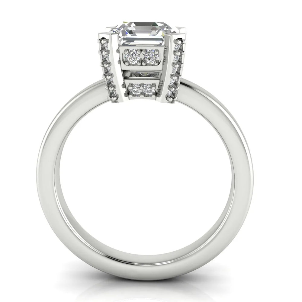 Elegant Solitaire Ring with Contemporary Prong Setting